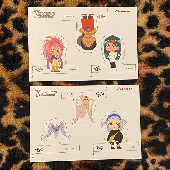 FREE 🎁 Vintage Tenchi Muyo Universe Anime VHS Pioneer Promotional Cards - Picture 1 of 1